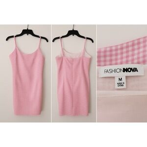 Fashion Nova Tank Top Cami Med. Lined‎ Feminine Romantic Beachy Barbie Y2K READ